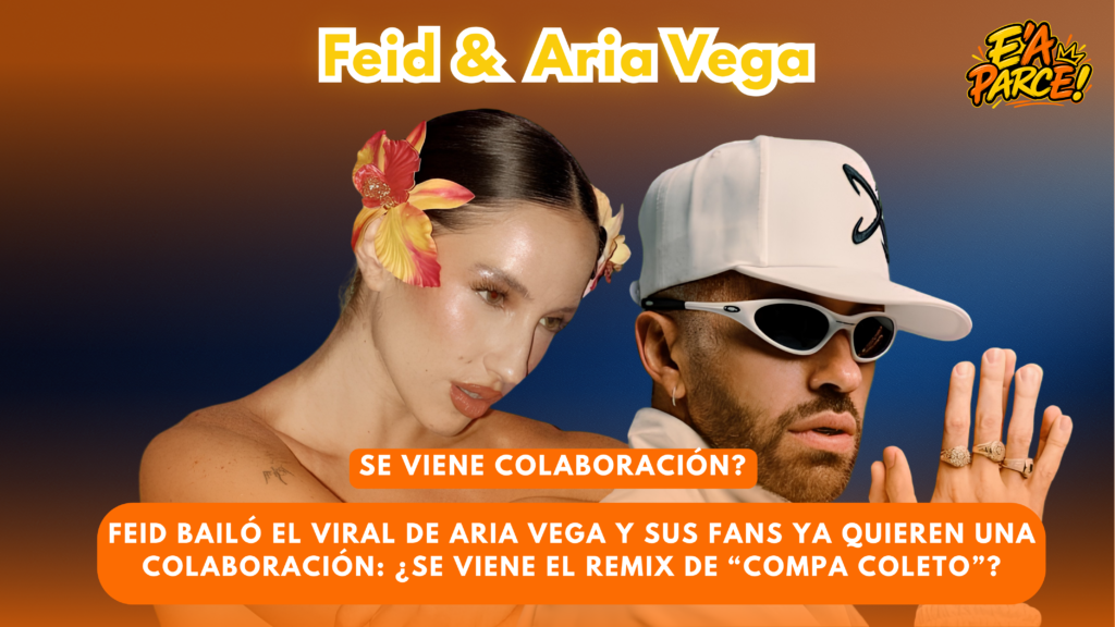 Feid bailó el viral de Aria Vega y sus fans ya quieren una colaboración: ¿se viene el remix de “COMPA COLETO”?
